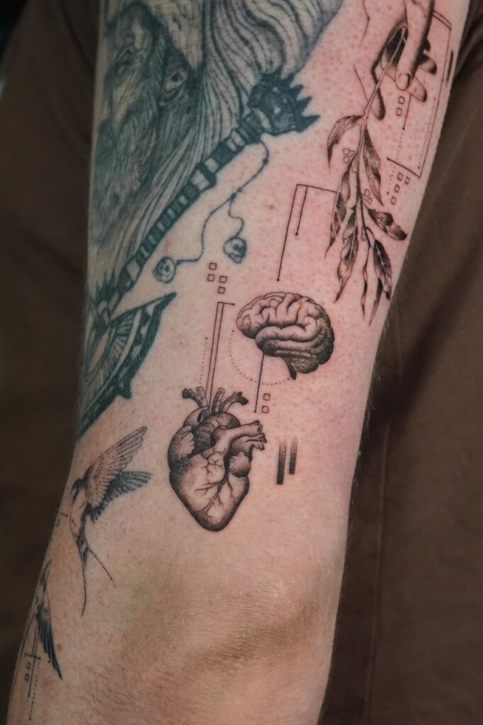 Illustrative Blackwork & Anime Tattoos in Bali